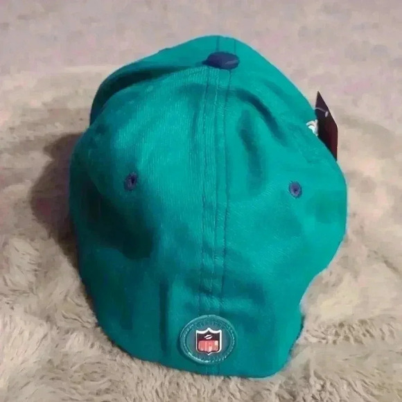 NFL Apparel Reebok Miami Dolphins hat, green and blue, one size - Picture 4 of 9